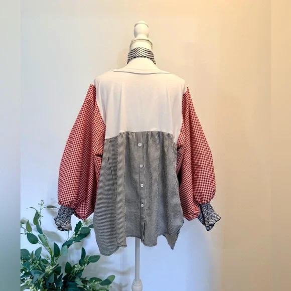 🍒 Cherry Mixed Print Top 🍒 - Picture 2 of 5